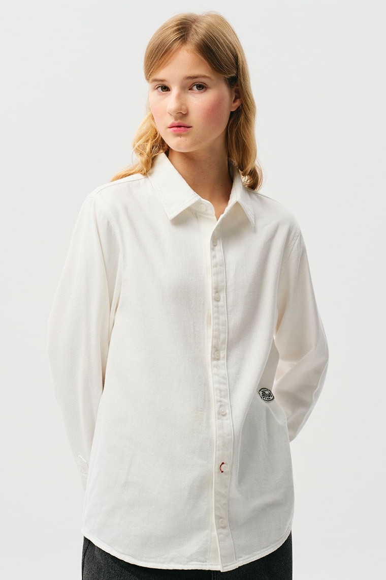 Uni Pin Tuck Regular Fit Shirt White