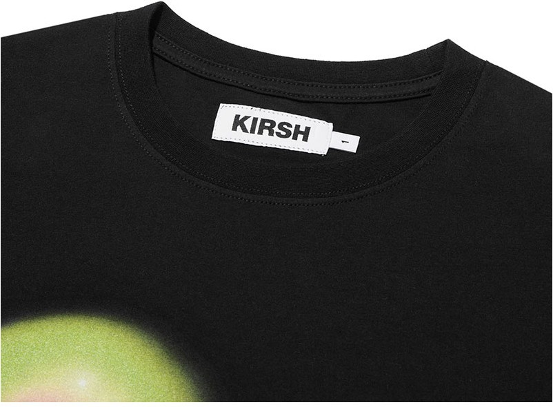 [ KIRSH ]★BLACK WITTY BUNNY STRIPE GRAPHIC T-SHIRT KIRSH Witty Bunny Tomboy Graphic Tee Shirt Black | Basic