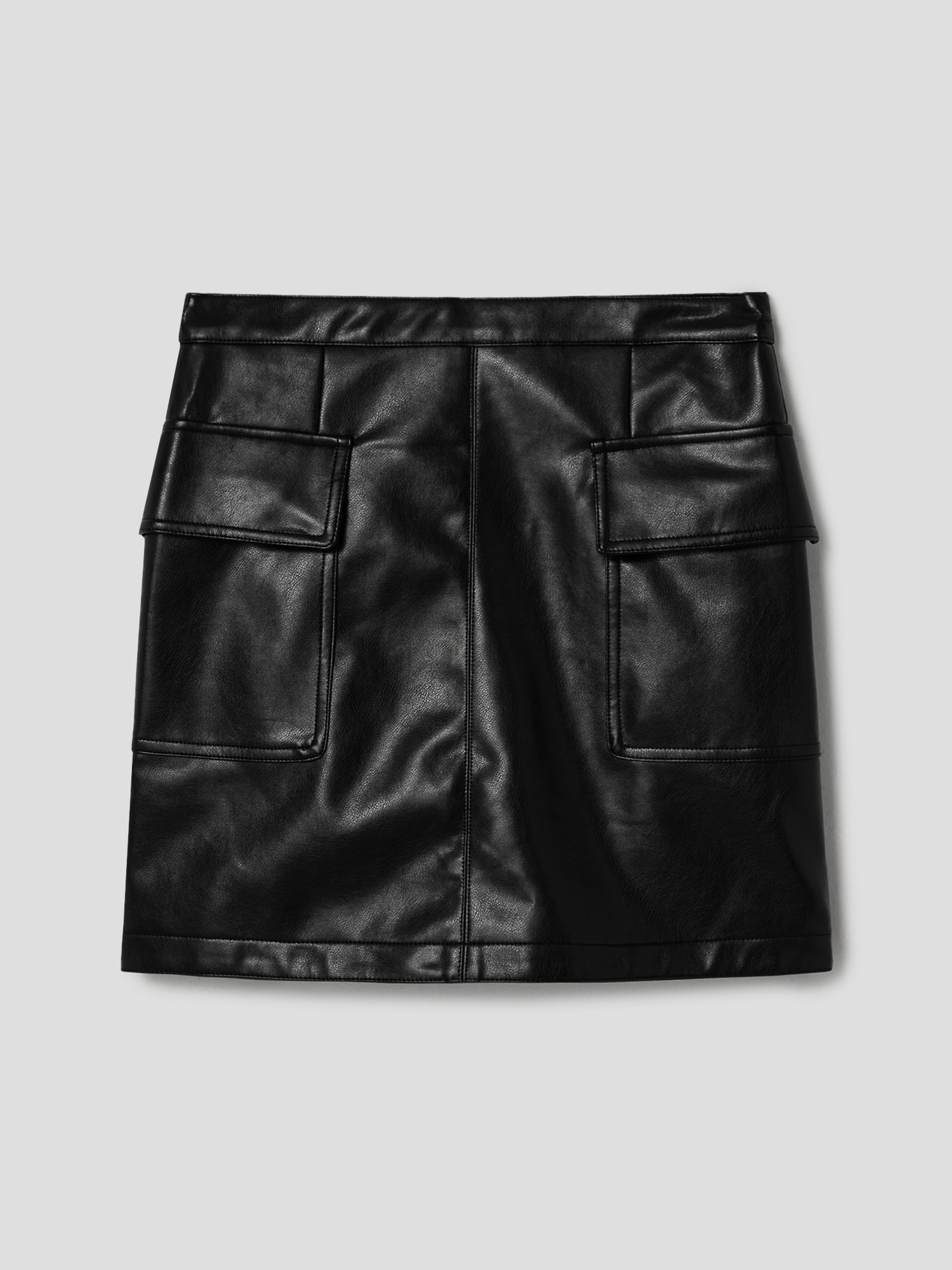 Breakaway Faux Leather Mini Skirt