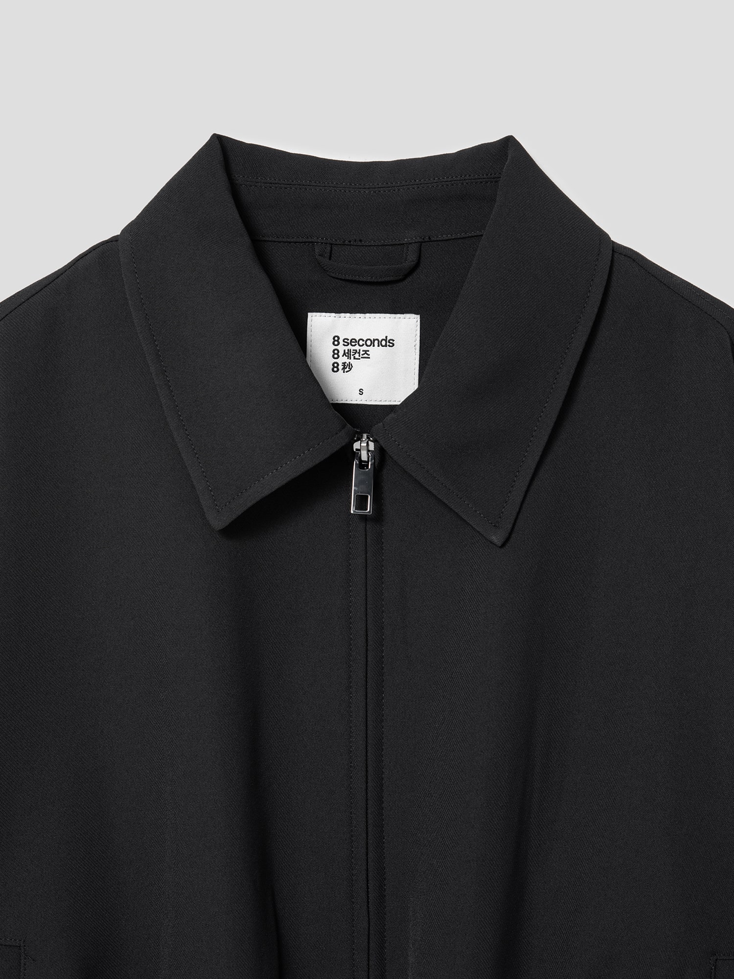 8seconds Hidden Zipper Blouson Black | Bomber Jackets for