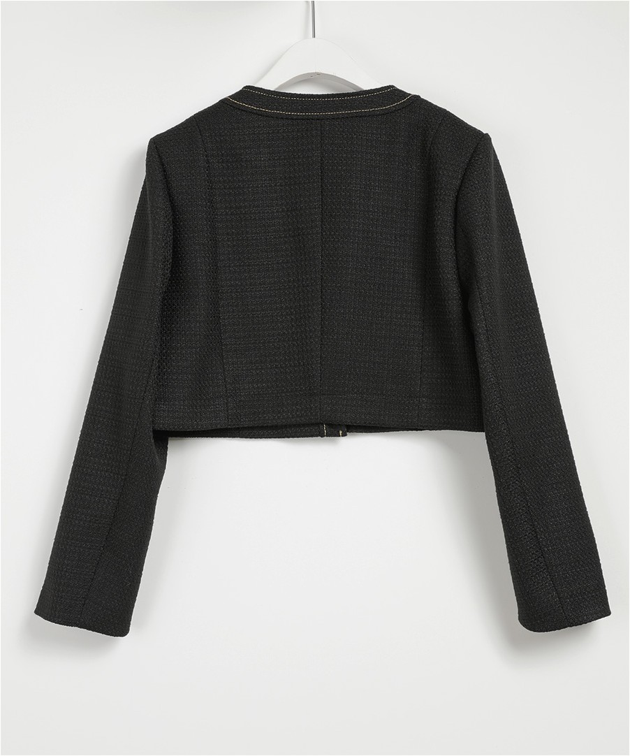 TWEE Fellow Crop Tweed Jacket | Jackets for Women | KOODING
