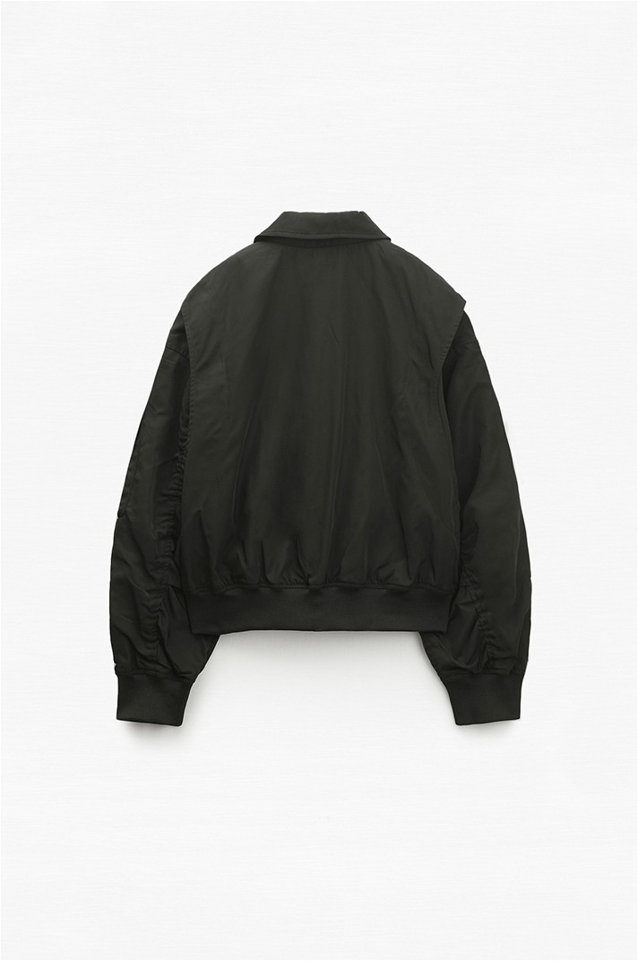 MIXXO Glossy Oversized Bomber | Jackets for Women | KOODING