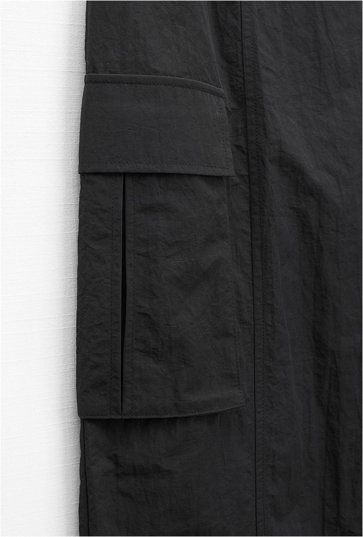 MIXXO Nylon String Cargo Skirt | A-Line for Women | KOODING