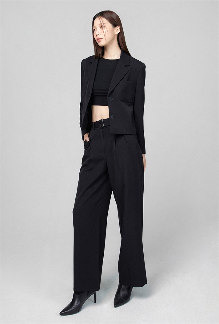 【COSYHARU】Maen wide slacks Xiaoxuemeng Womens Baggy Wide Leg Pants Casual Elastic