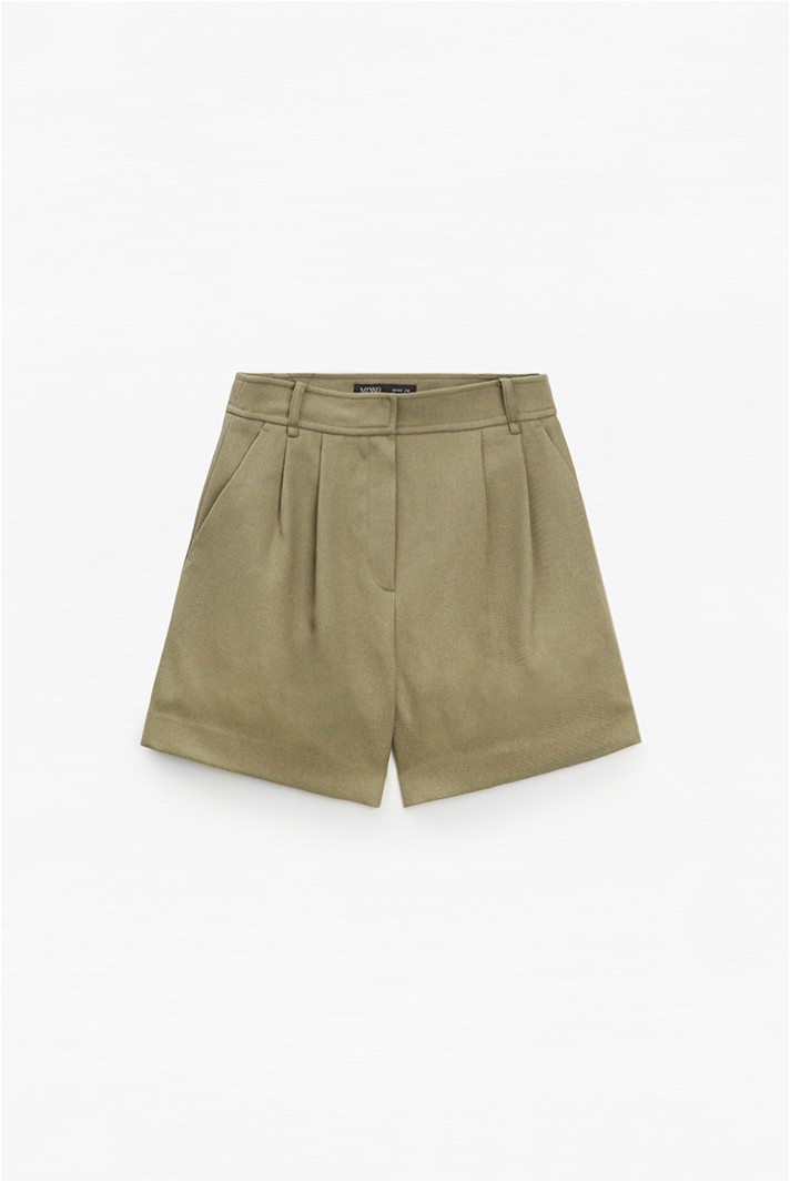 【threetimes】韓国人気★(S,M) Powder shorts MIXXO Two Tucks Shorts | Shorts for Women | KOODING