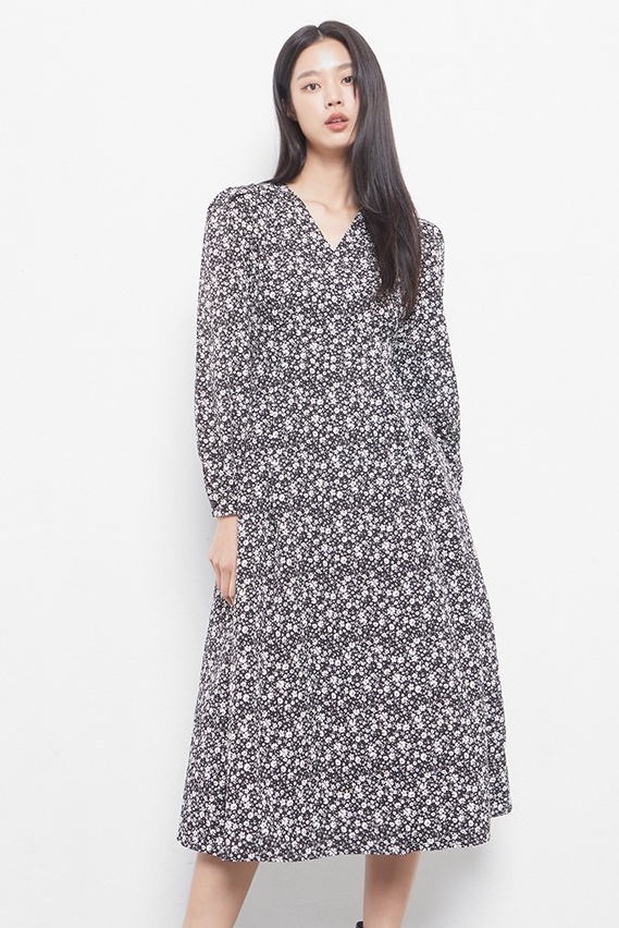 MIXXO Print Long Dress | Pattern Dresses for Women | KOODING