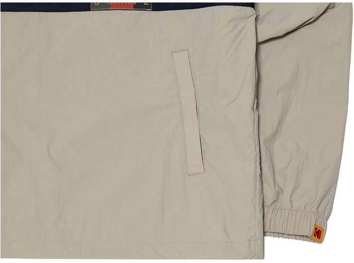 ◆KODAK◆ Codacolor semi-overfit anorak BEIGE K3323LJK84BEI Kodak Apparel Unisex Kodacolor Semi Oversized Anorak Beige