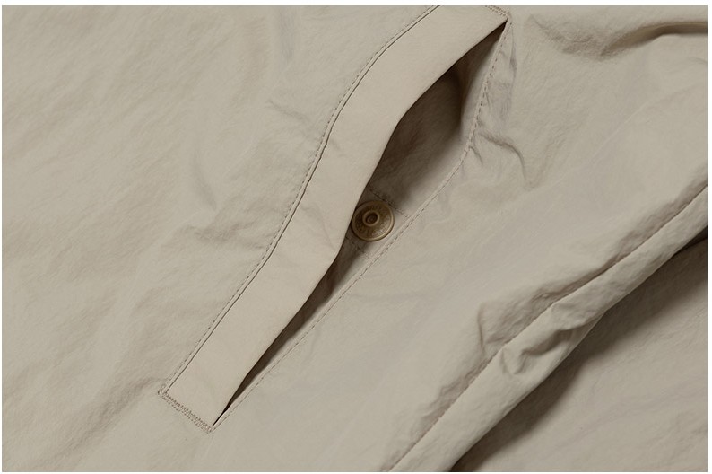 Kodak Apparel Unisex Kodacolor Semi Oversized Anorak Beige