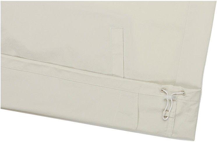 Kodak Apparel Unisex Core Woven Hoodie Anorak Jacket Ivory