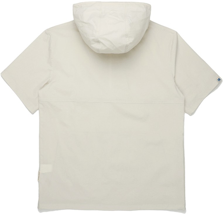 ◆KODAK◆ Breeze Hooded Short Sleeve Anorak Women IVORY K522 Kodak Apparel Unisex Core Woven Hoodie Anorak Jacket Ivory