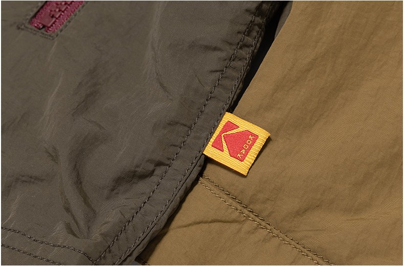 Kodak Apparel Unisex Trip Hoodie Anorak Khaki | Sweatshirts