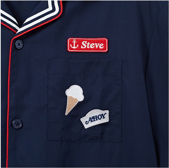 SPAO Unisex Scoops Ahoy Short Sleeve Pajama Navy | Pajamas
