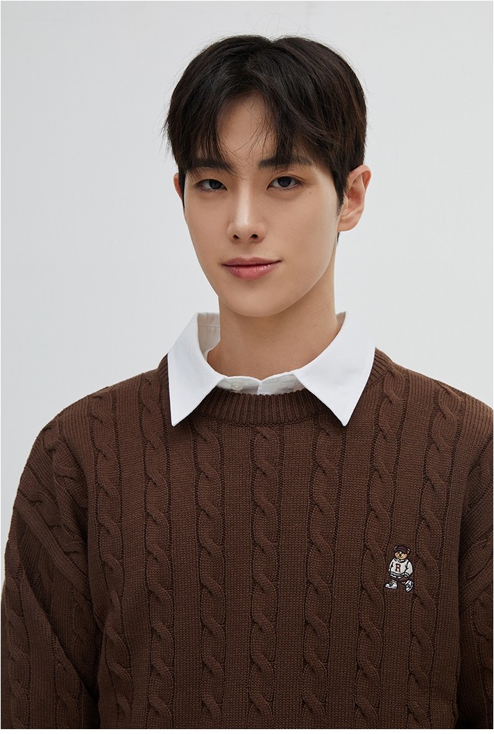 SPAO Cable Sweater Pullover | Crewneck for Men | KOODING
