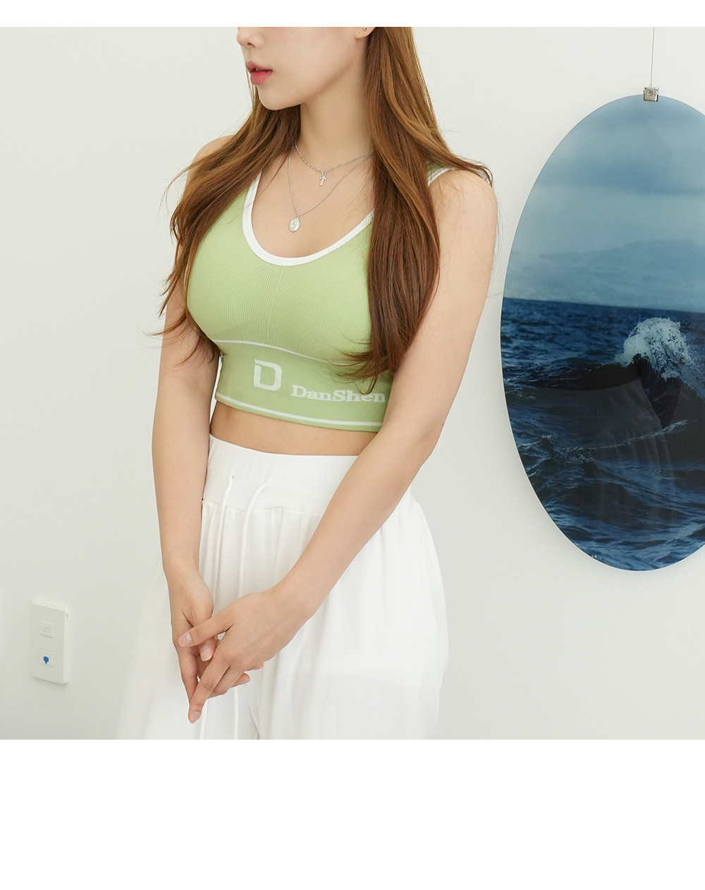 SOO & SOO Sena No Wire Bra Top Volume Cap Sleeve