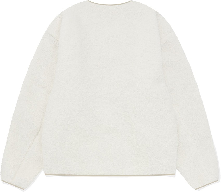 [COVERNAT]★REVERSIBLE COLLARLESS COMFYBOA JACKET MUSINSA | COVERNAT Reversible Comfy Boa Collarless Jacket Blue
