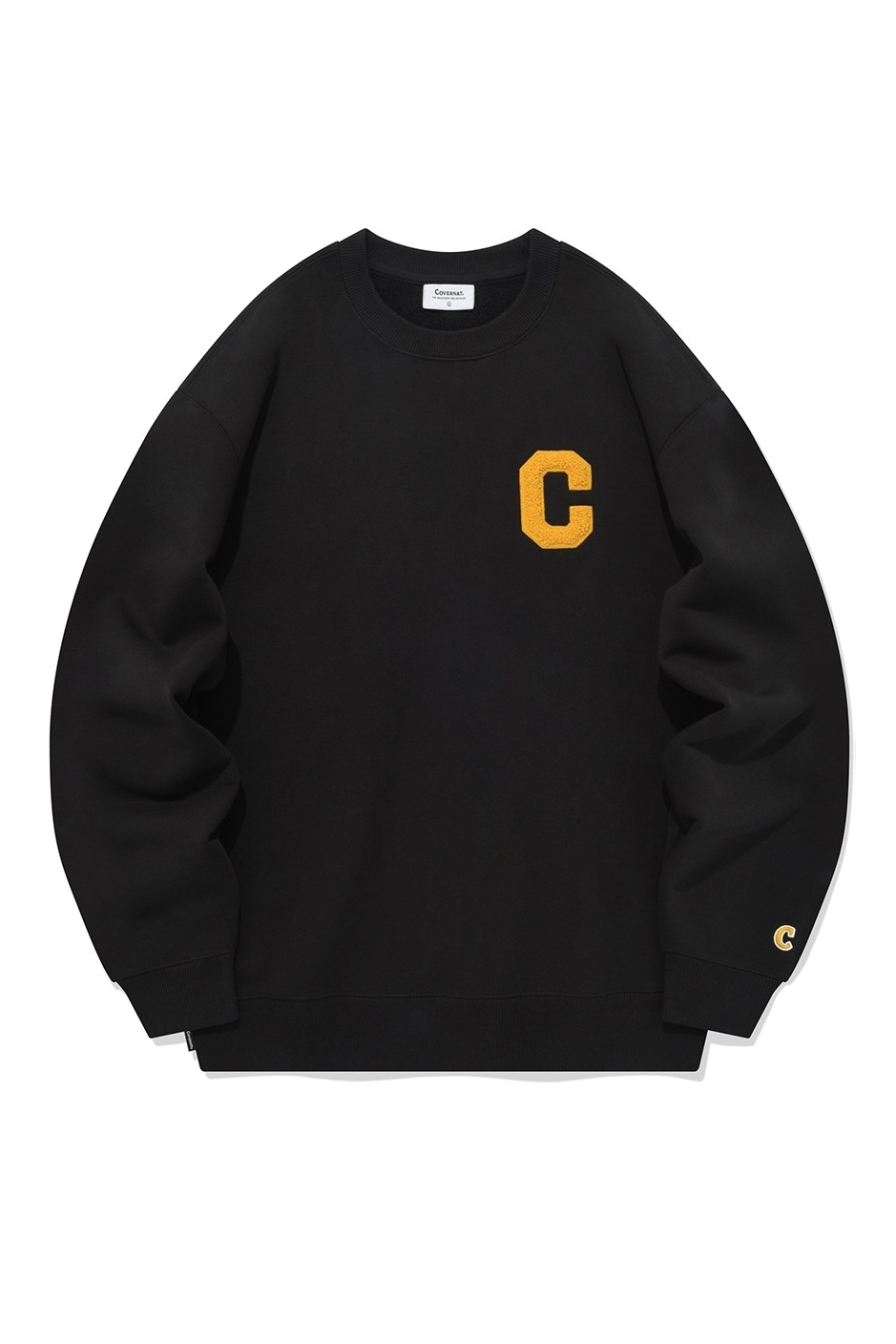 Covernat Unisex C Logo Sweatshirt Warm Black | Sweatshirts