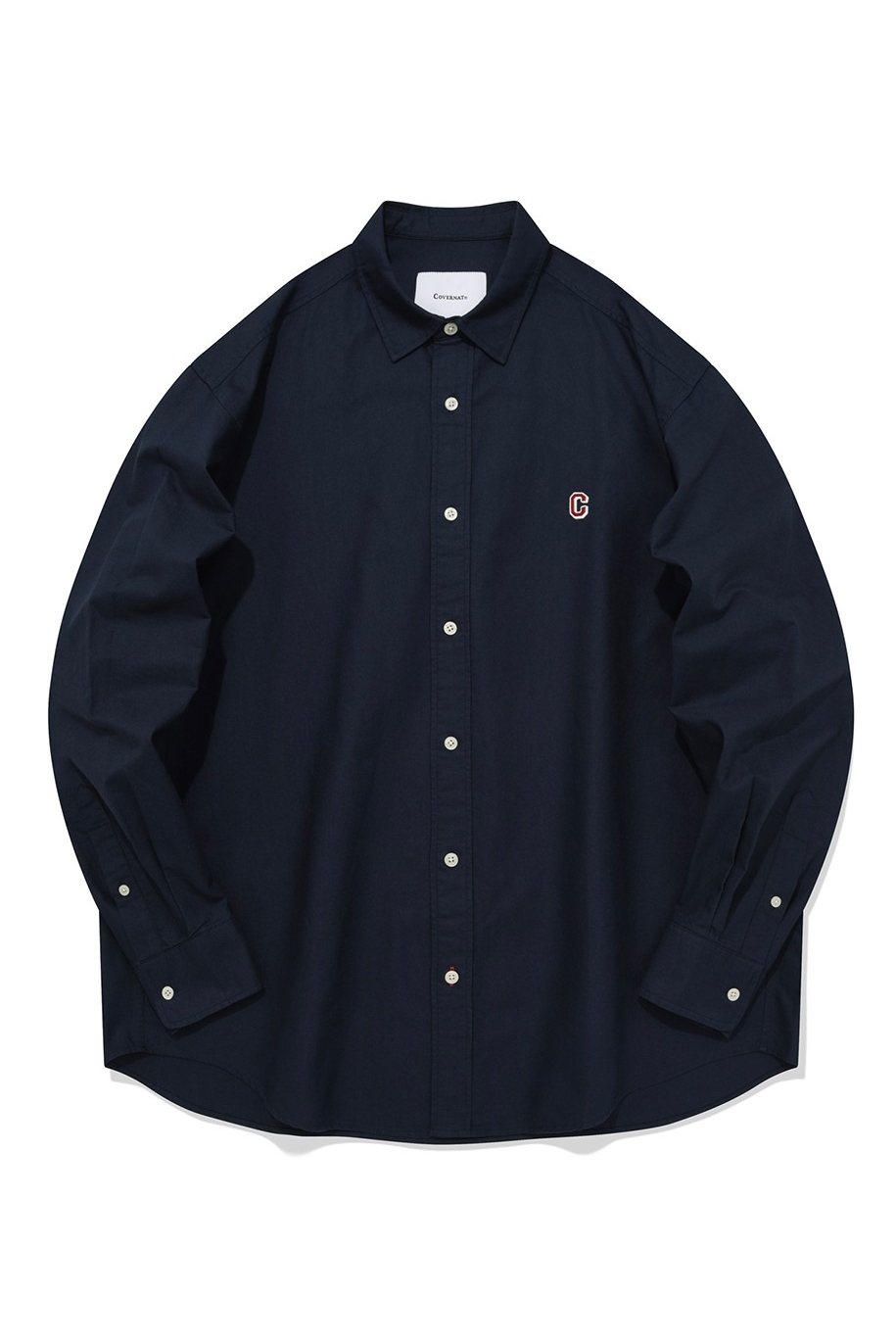 Unisex C Logo Oxford Shirt Navy