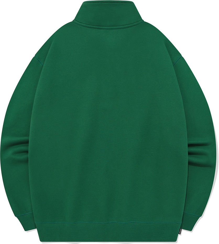 スウェット・トレーナー COVERNAT C Logo Half Zip-up Man to Man Green Covernat Unisex C Logo Half Zipup Sweatshirt Green