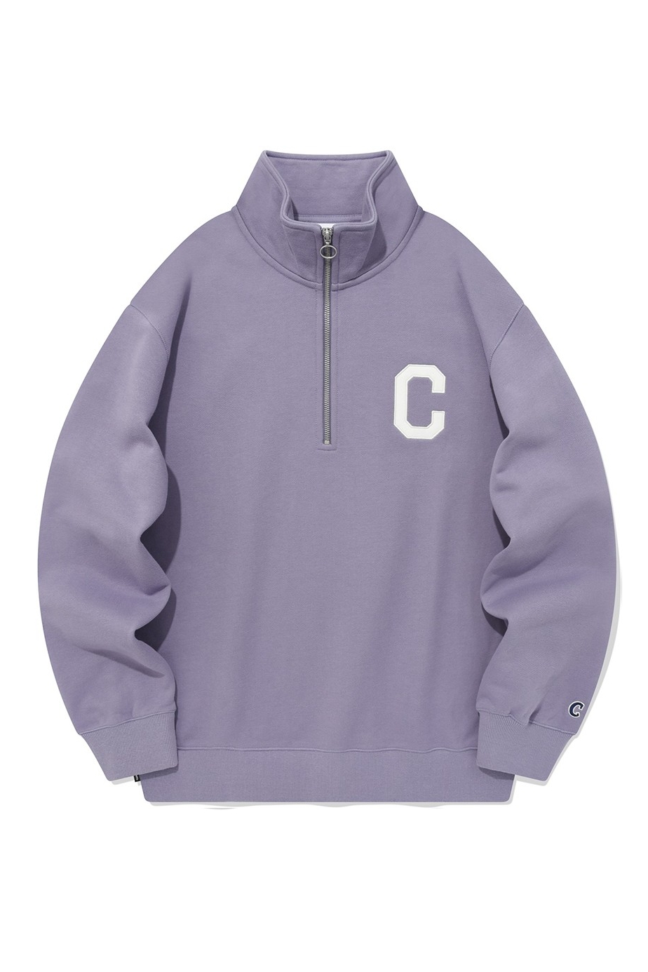 Covernat Unisex C Logo Half Zipup Sweatshirt Lavender
