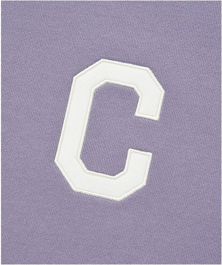 Covernat Unisex C Logo Half Zipup Sweatshirt Lavender