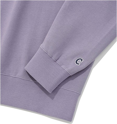 Covernat Unisex Knit Collar Sweatshirt Lavender | Collared
