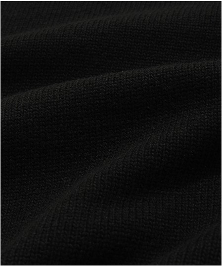 Covernat Unisex Middle C Logo Crew Neck Knit Black