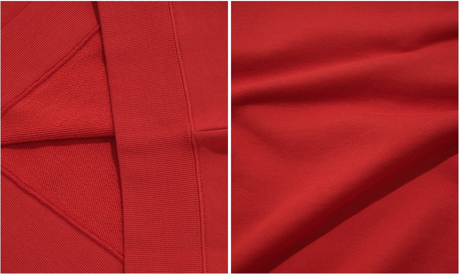 スウェット・トレーナー COVERNAT Block collar half zip-up sweatshirt red ☆関税込☆COVERNAT☆BLOCK COLLAR HALF ZIP-UP SWEATSHIRT