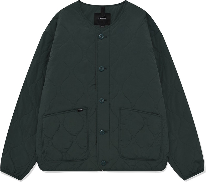 Covernat Unisex Short Quilting Jacket Green | Puffer for Men | KOODING