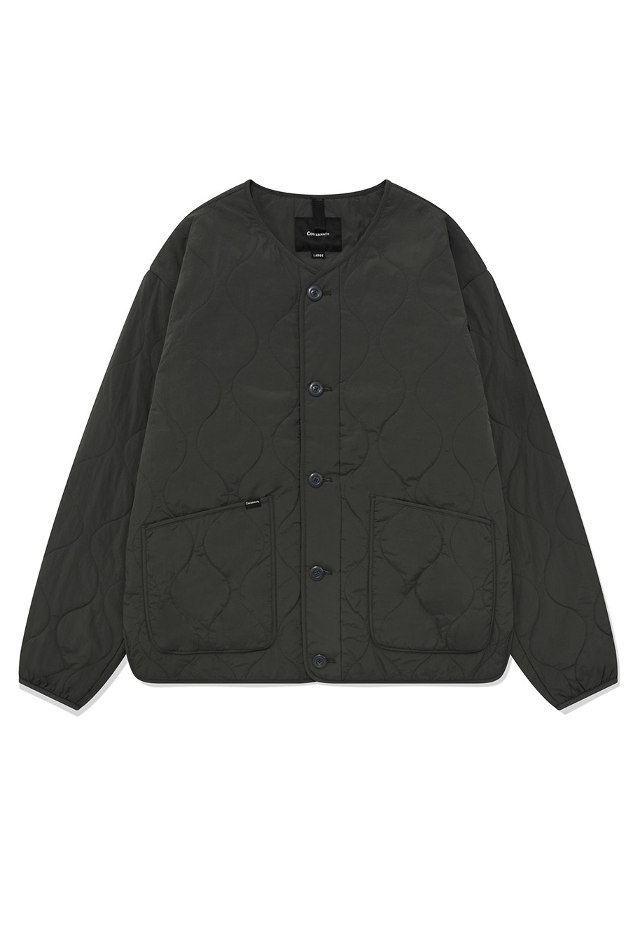Covernat Unisex Short Quilting Jacket Charcoal | Puffer for
