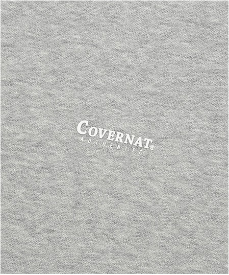Covernat Unisex Small Authentic Logo Sweatshirt Melange Gray