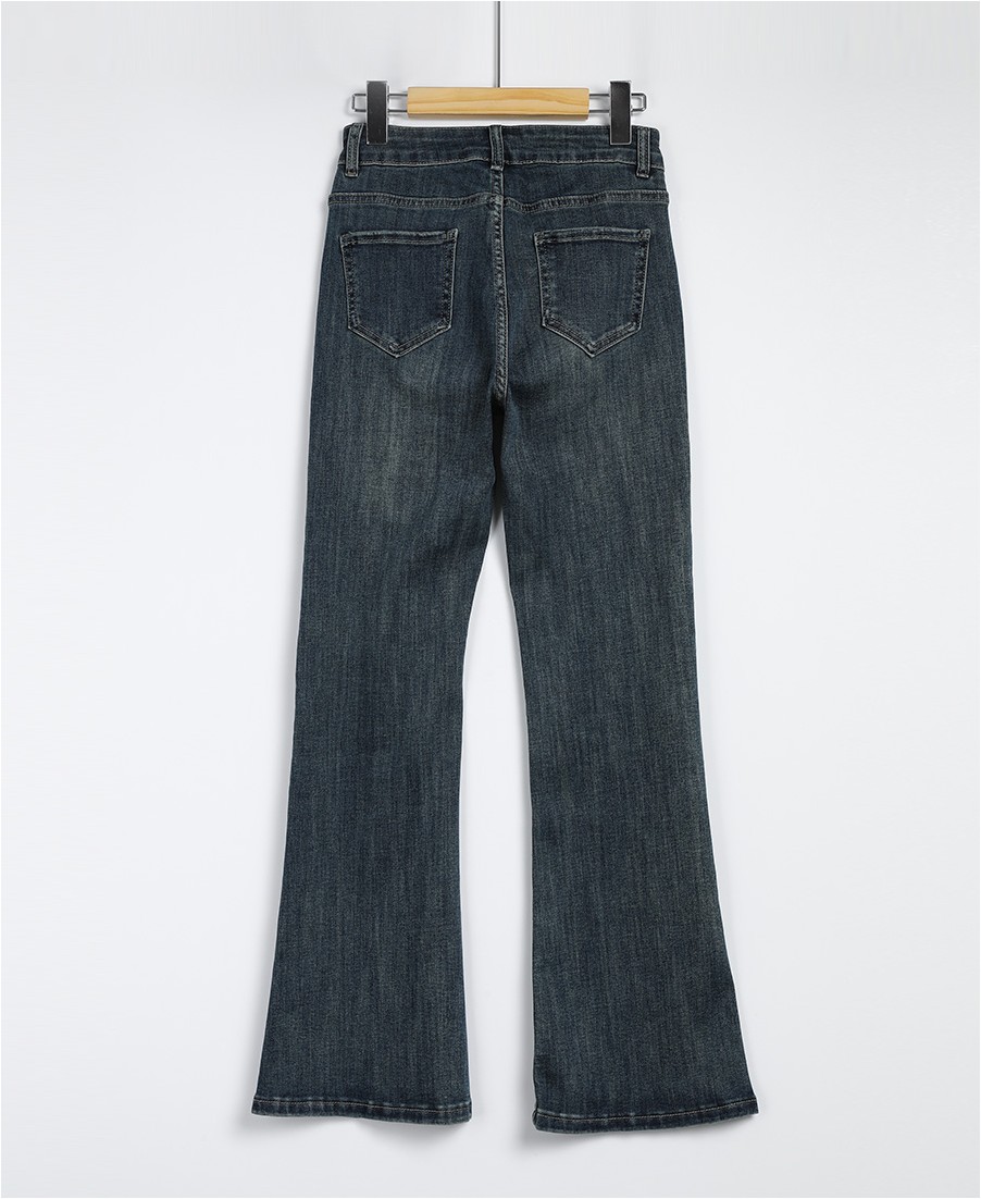TWEE Re Tone Slit Boot Cut Denim Pants | Bootcut for Women