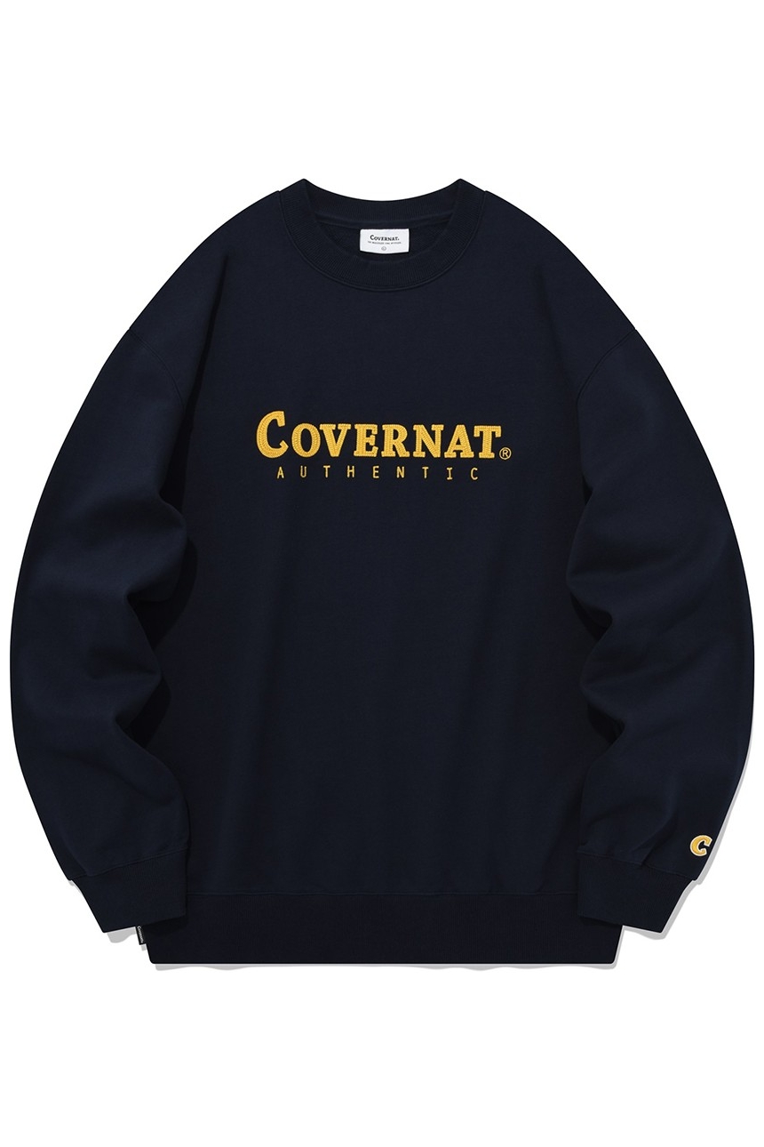 Unisex Authentic Logo Sweatshirt Dark Navy