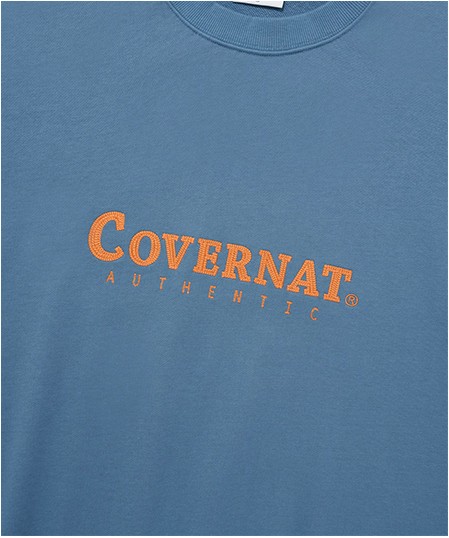 スウェット・トレーナー COVERNAT AUTHENTIC LOGO SWEATSHIRT SA071 Covernat Unisex Small Authentic Logo Sweatshirt Beige