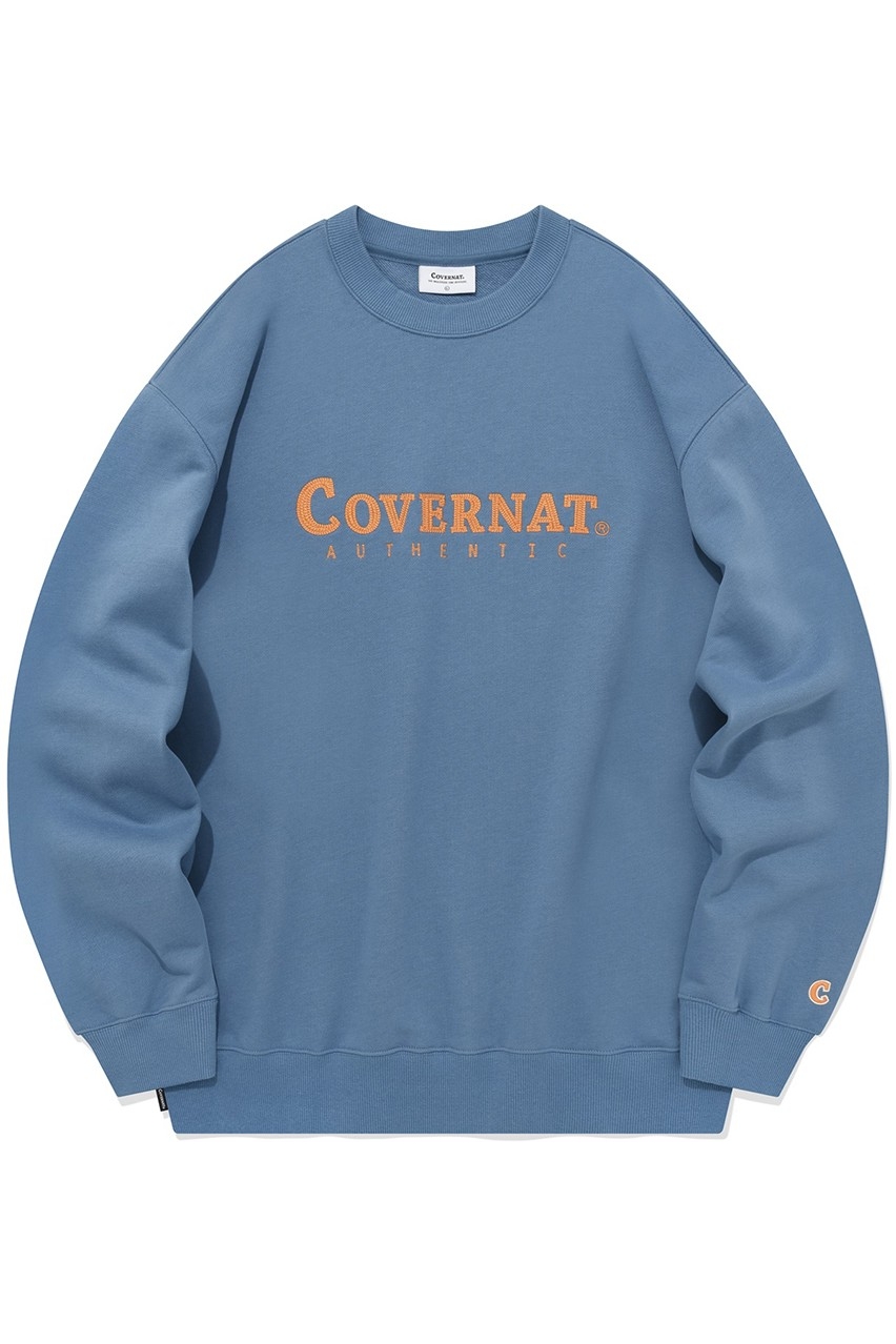 Covernat Unisex Authentic Logo Sweatshirt Blue | Sweatshirts