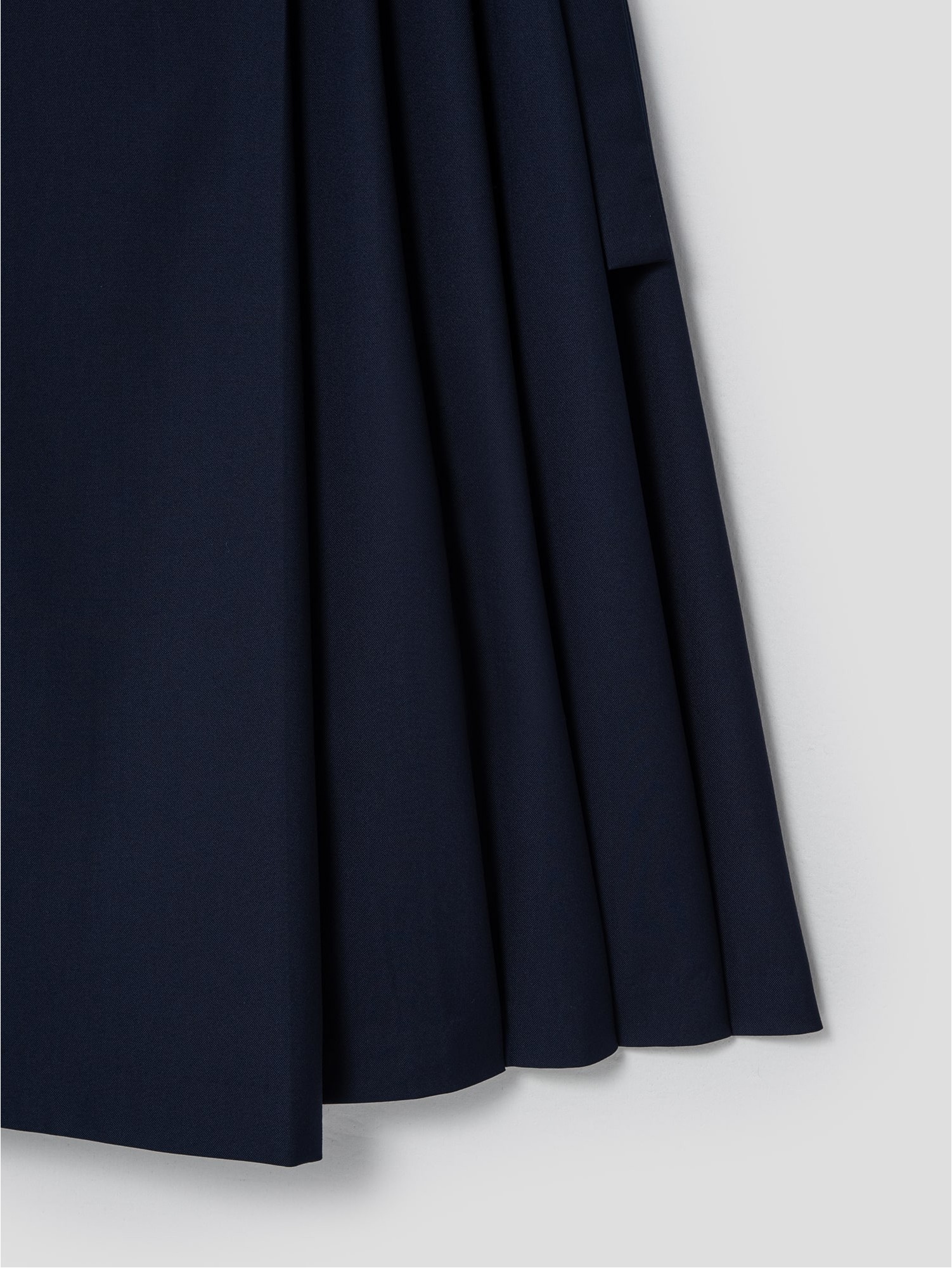 8seconds Wrap Pleats Long Skirt Navy | A-Line for Women | KOODING