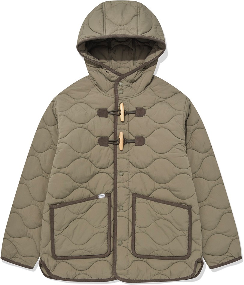 [COVERNAT]★QUILTED HOODED DUFFLE JACKET Covernat Unisex Quilting Hoodie Duffle Jacket Navy | Jackets