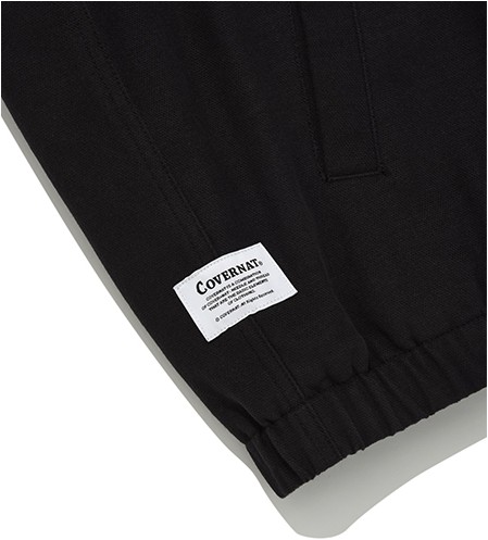 Covernat Unisex Heavy Oxford Hoodie Jacket Black | Hooded