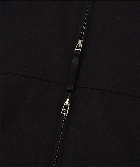 Covernat Unisex Heavy Oxford Hoodie Jacket Black | Hooded