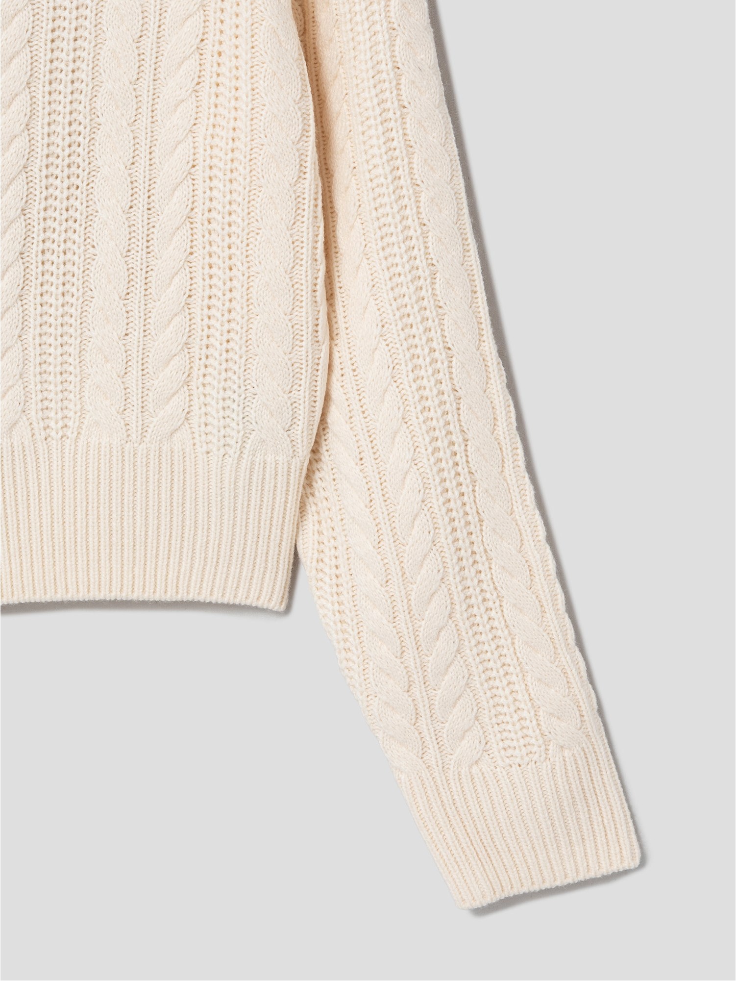 8seconds Cable Collar Neck Cardigan Ivory | Cardigans for Women | KOODING