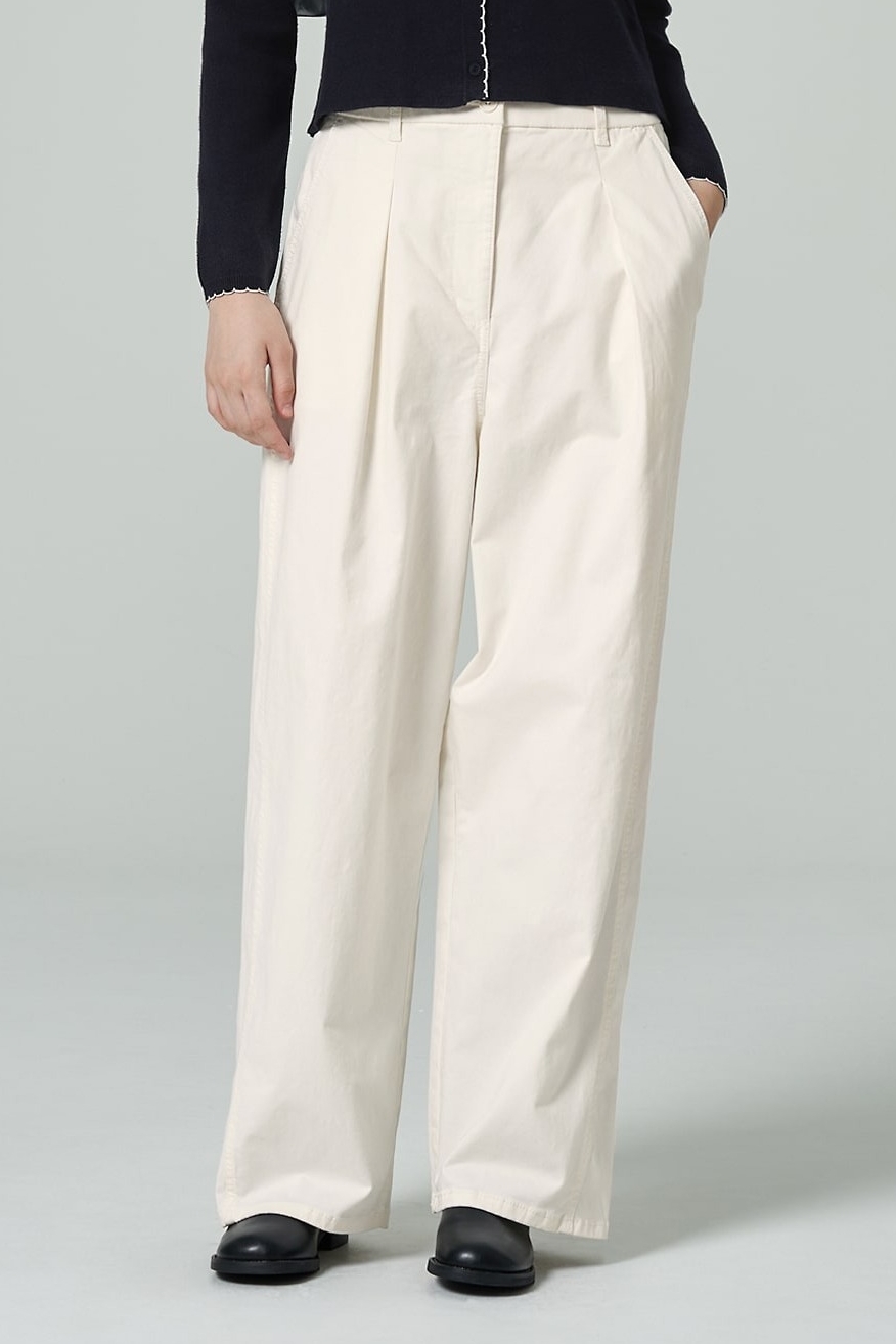 【Anyone more】Kota Cotton Wide Balloon Pants Cotton wide banding balloon pants 3C - UNAIDUN | 60% - Asian