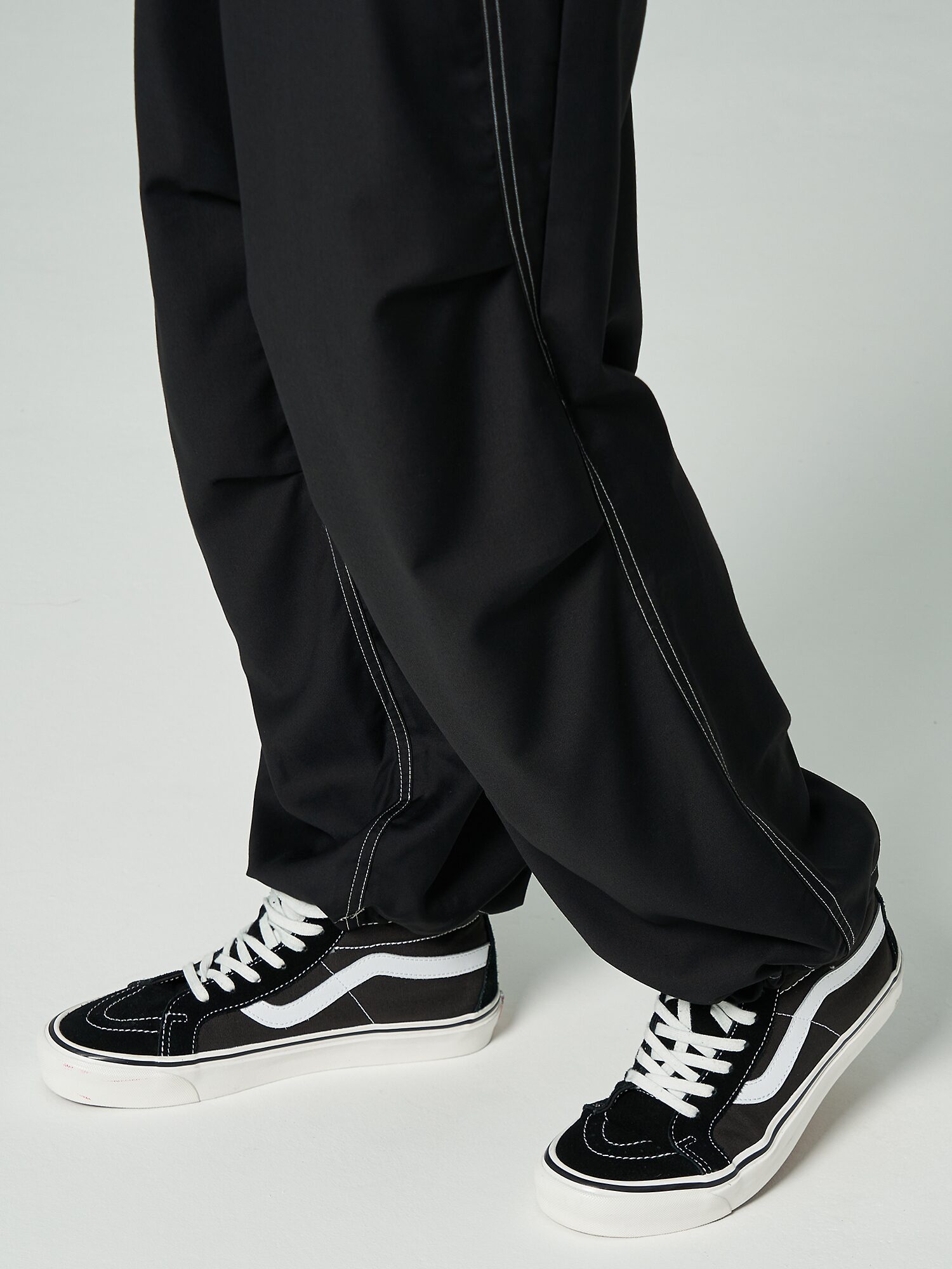 8seconds Coloration Stitch Balloon Pants Black | Wide Pants