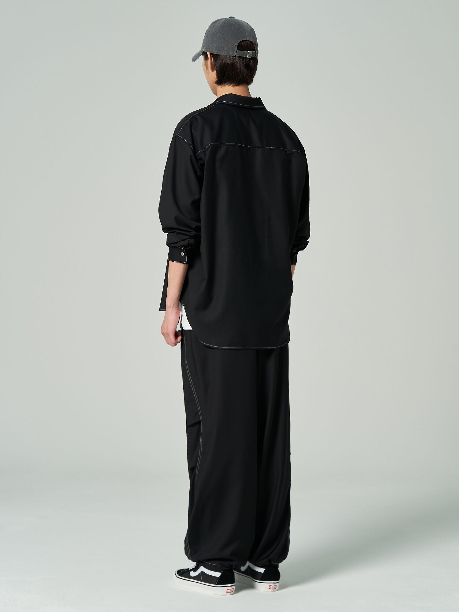 【COLOR iN ID】stitch balloon pants 8seconds Coloration Stitch Balloon Pants Black | Wide Pants