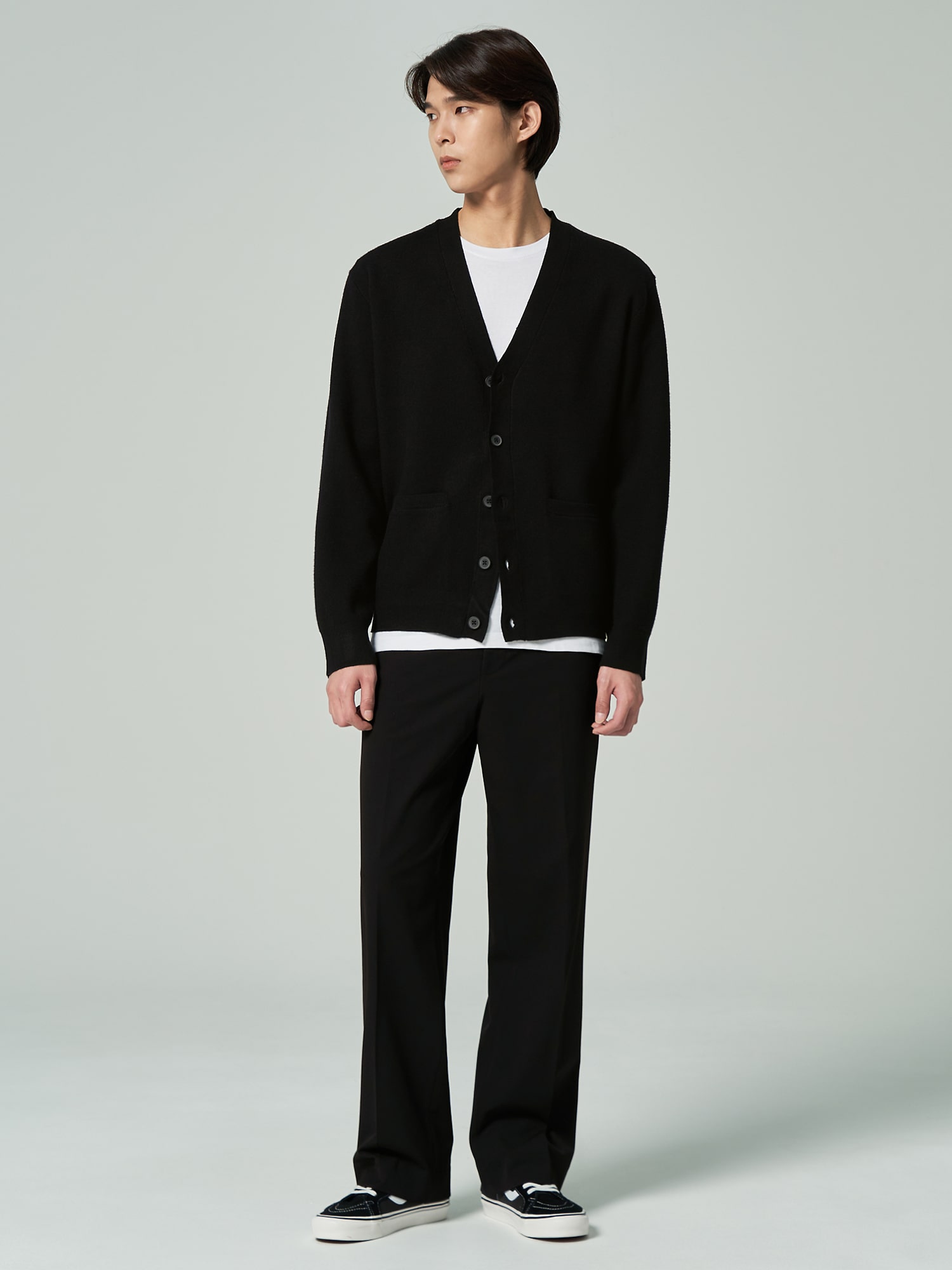 8seconds Double Button Cardigan Black | Cardigans for Men