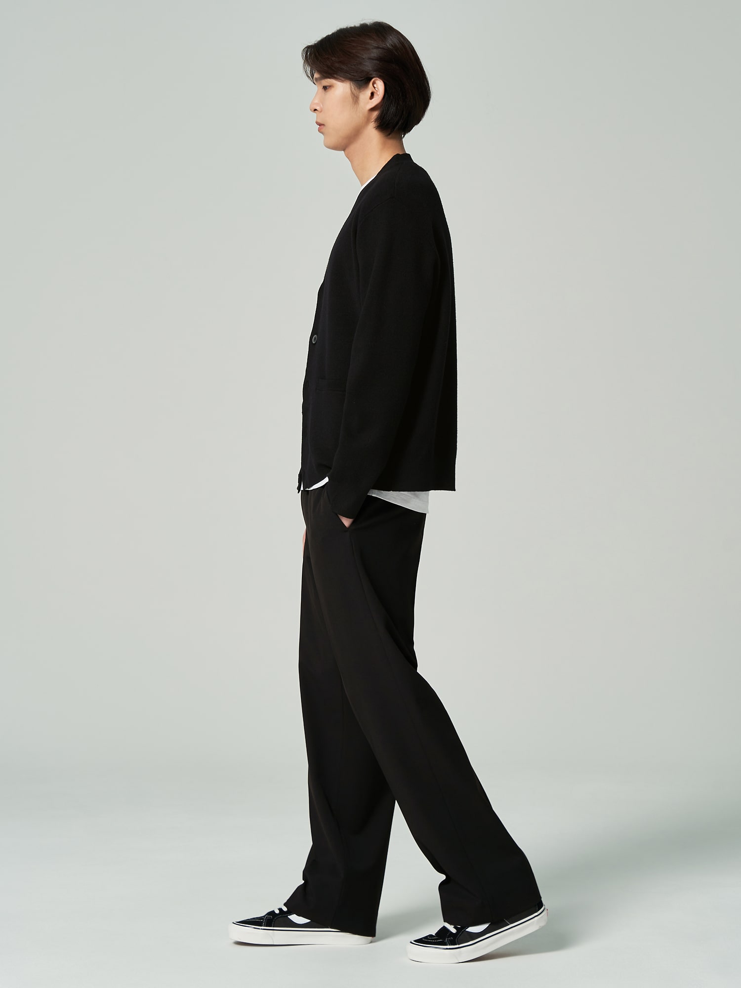 8seconds Double Button Cardigan Black | Cardigans for Men
