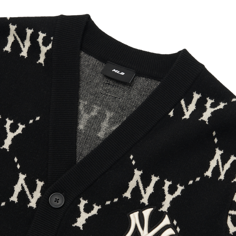 DIA MONOGRAM ALL OVER CARDIGAN NEW YORK YANKEES