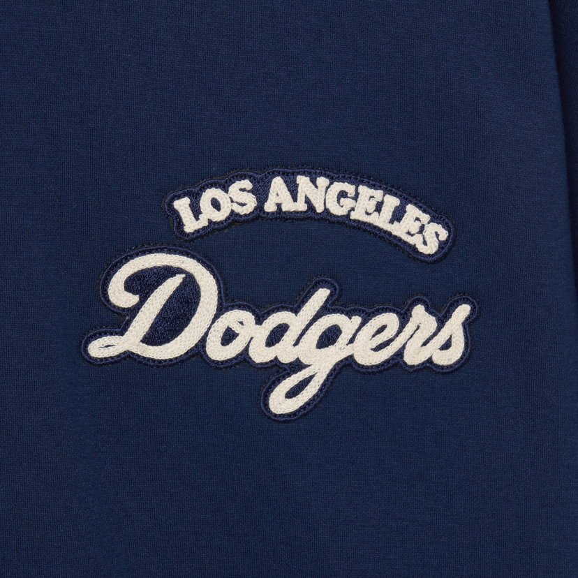 MLB Korea Unisex Varsity Oversized Hoodie La Dodgers Green