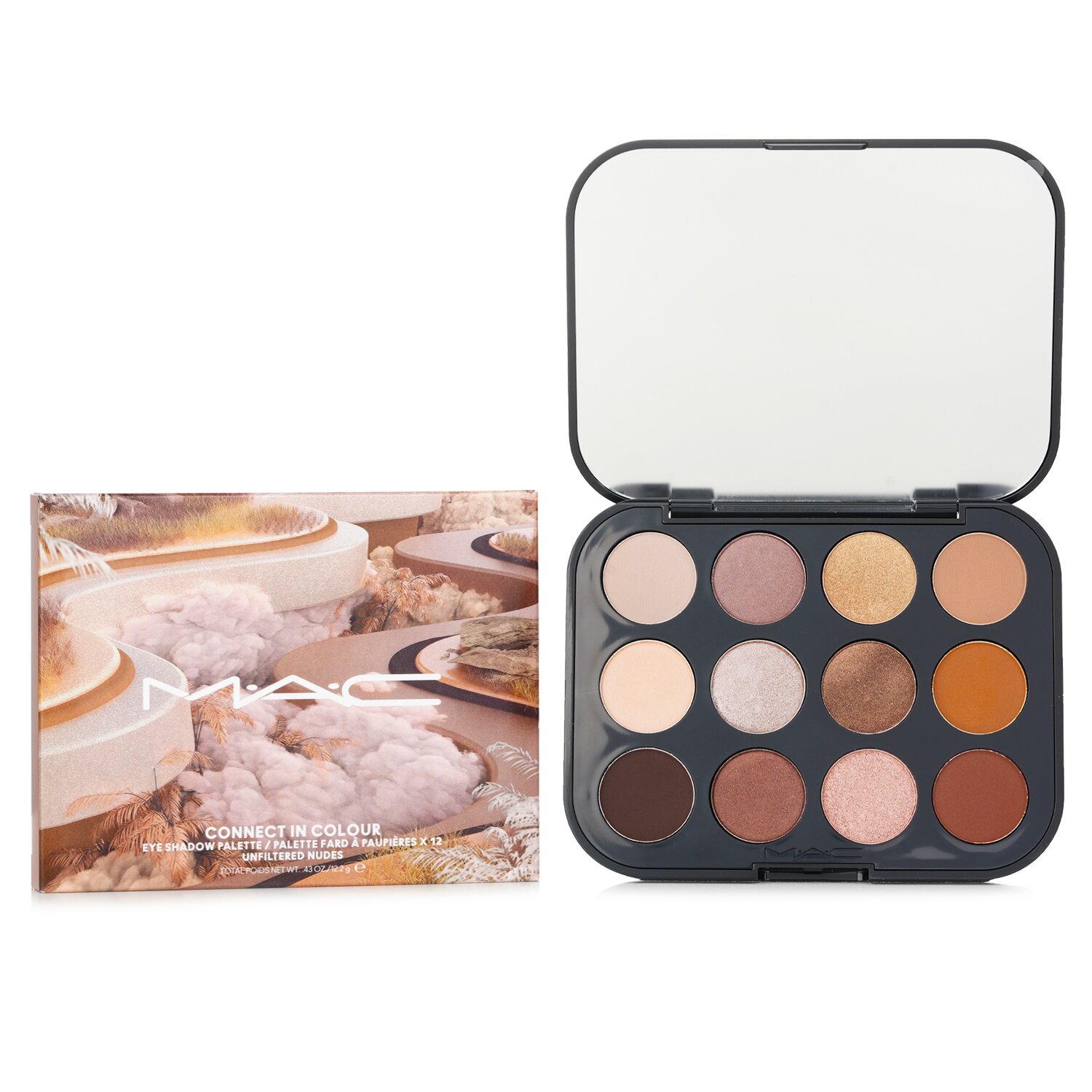 Palette de fards à paupières Connect In Colour : Unfiltered Nudes