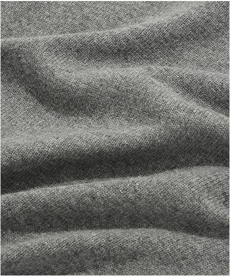 Covernat Unisex C Logo Lambs Wool Hoodie Knit Melange Gray
