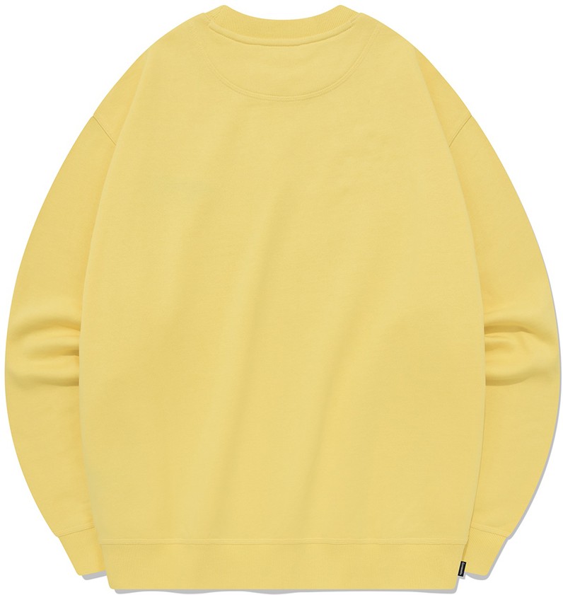 【SALE】Yellow Logo Cool Fit Crewneck Sweatshirt Yellow Logo Cool Fit Crewneck Sweatshirt