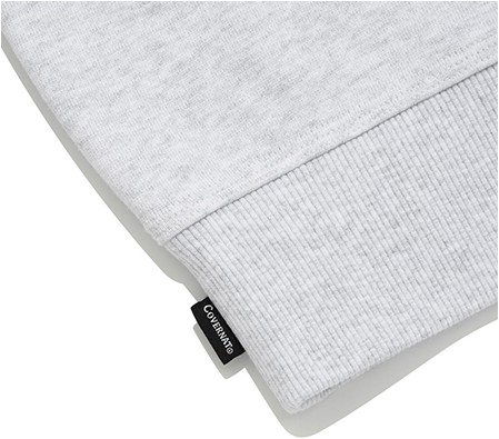 Covernat Unisex Fleeced Multi Logo Sweatshirt Header Gray